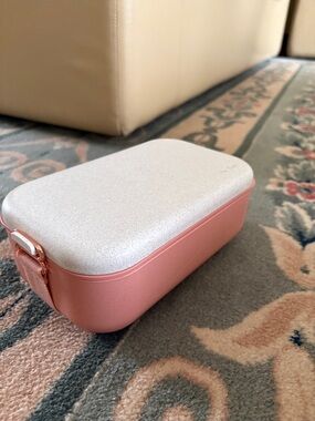 Our Place Pink and Cream Portable Bento Lunch Box- never used.